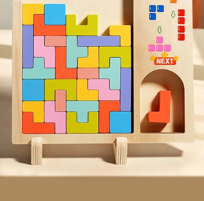 casse tete bois eveil sensoriel ludique