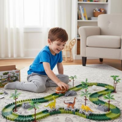 Circuit-voiture-enfant-amusant