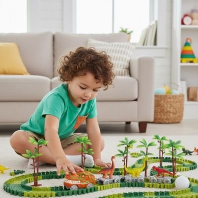 Circuit-voiture-enfant-prehistorique