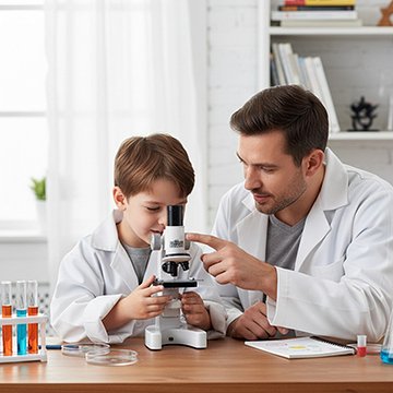 Microscope_enfant_famille